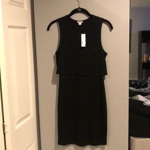 NWT Bodycon GARAGE Mesh Overlay Black Dress
